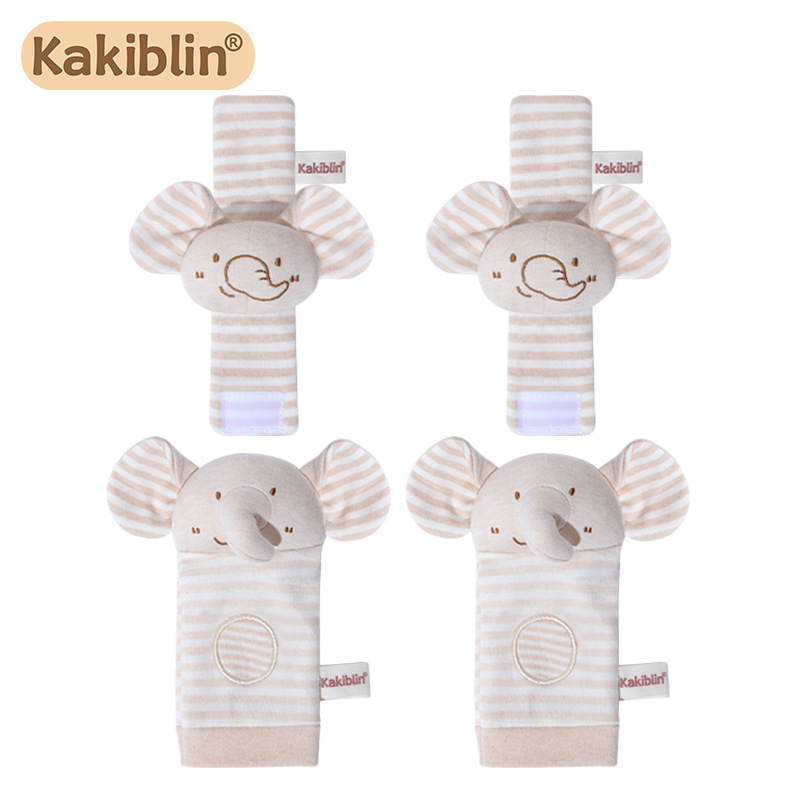 Calcetines de elefante de algodón orgánico + correa para la muñeca (bolsa)