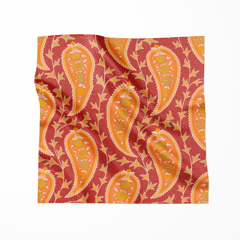 丝巾定制来图定制丝巾diy企业LOGO儿童画定做diy仿真丝围巾飘带