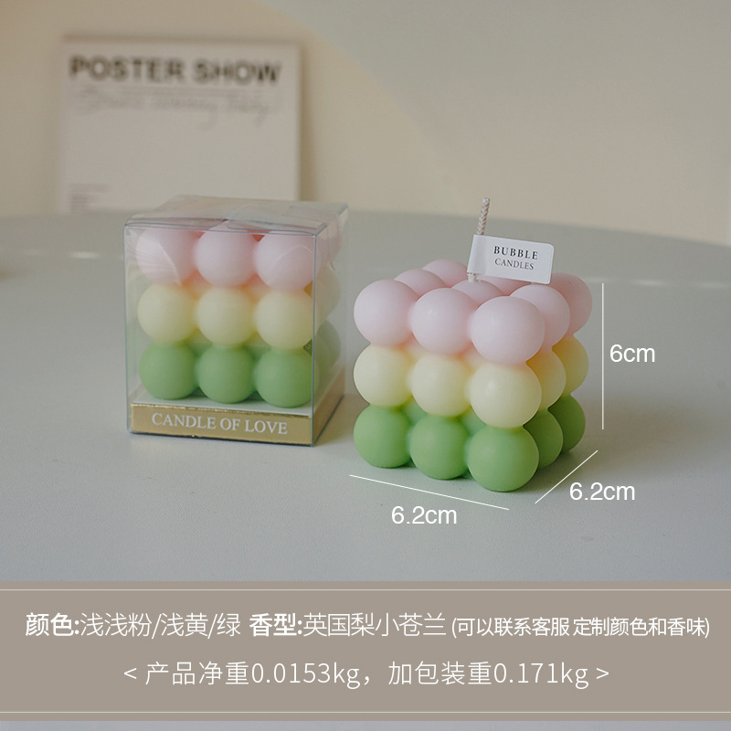 Cross-border Rubik 's perfume cera de atmósfera adornos de regalo de alto nivel de estilo de mano cera de perfume