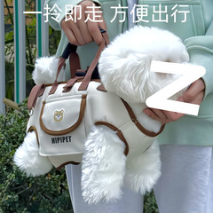中小型犬の外出に便利なバックパック、ハンドバッグ、リード、通気性のあるトラベルショルダーバッグ、多機能バックパック