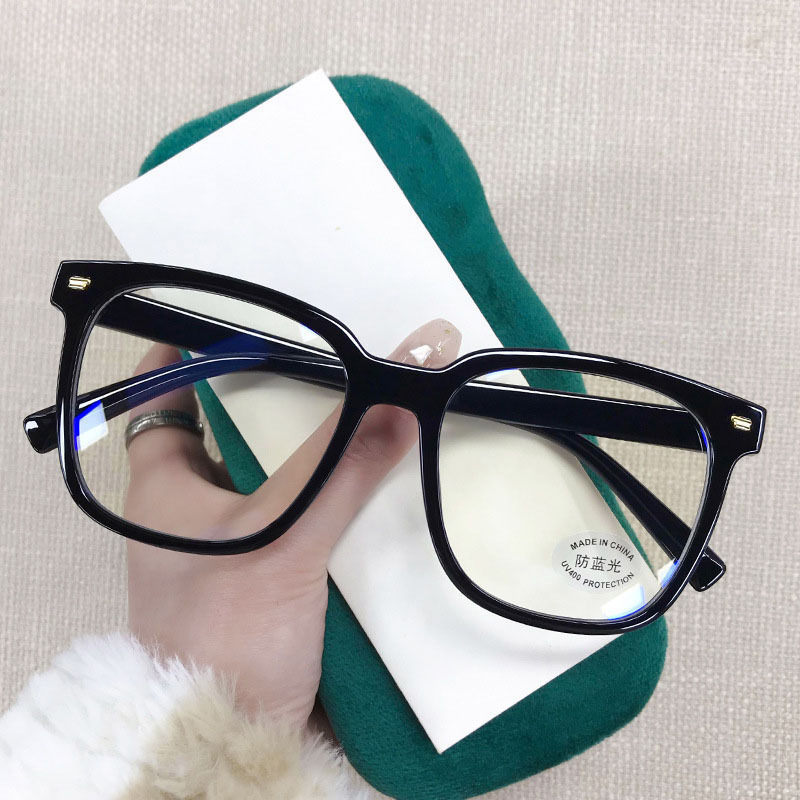 New vintage fashion anti-blue light glasses rice nails fashion plain plain light frame 271 myopia frame wholesale
