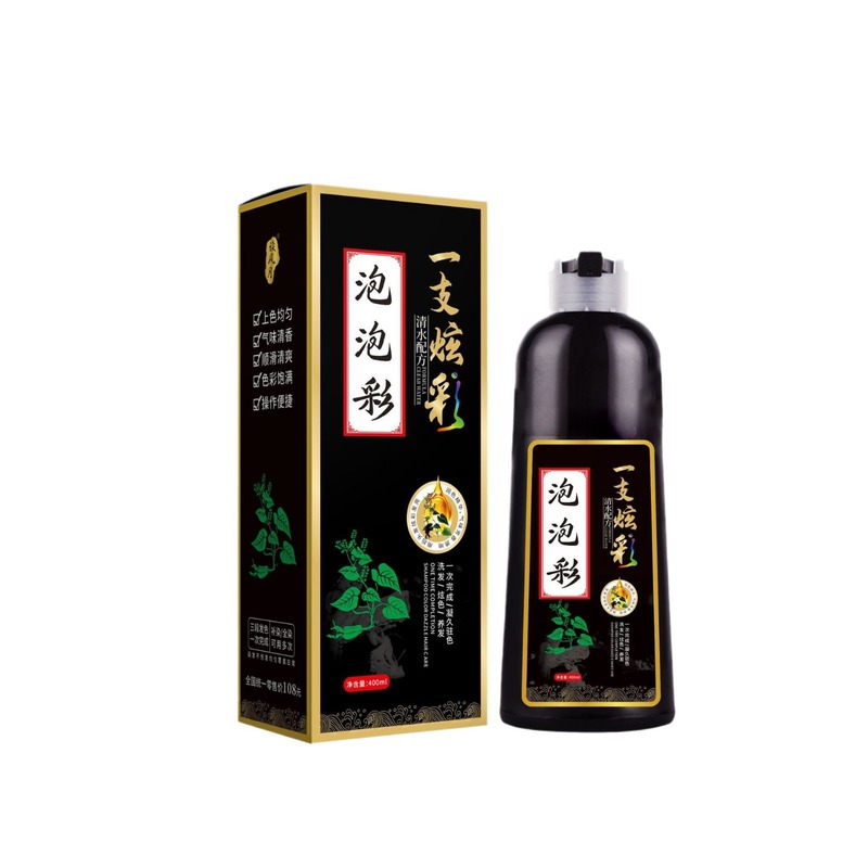 植物の泡の染毛剤の何首烏の黒髪は白髪を覆います。|undefined