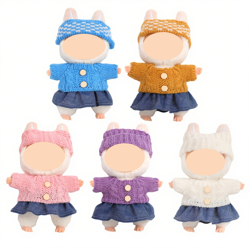 Labubu子供服冬セーターセット二世代LABUBU座ってパーティーシリーズの子供服が国境を越えて売れている|undefined