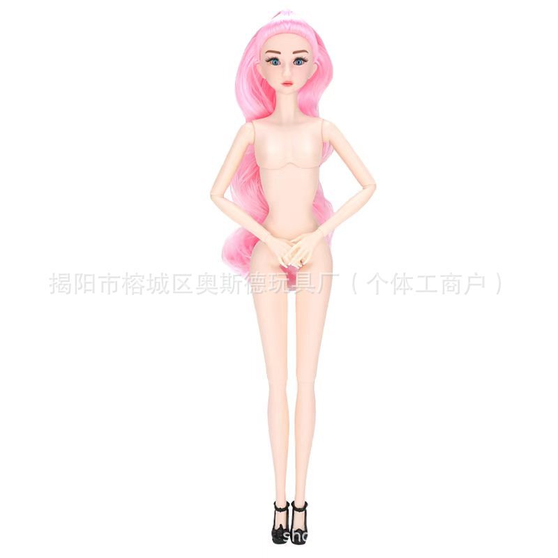30cm女の子のおもちゃの頭の11関節の6分のバービーの人形のケーキの置物の裸の人形の模型の素体の卸売りはまたがります。|undefined