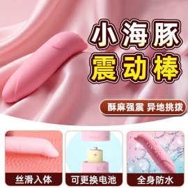 迷你小海豚震动棒女用私处按摩自慰AV棒成人情趣用品电池款批发