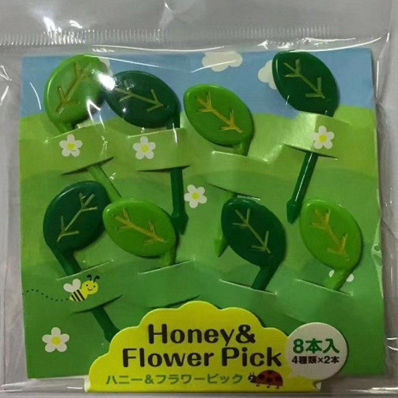 Japón hogar dibujos animados horquilla de fruta creativa para niños animales lindos horquilla de fruta de plástico set Bento stick