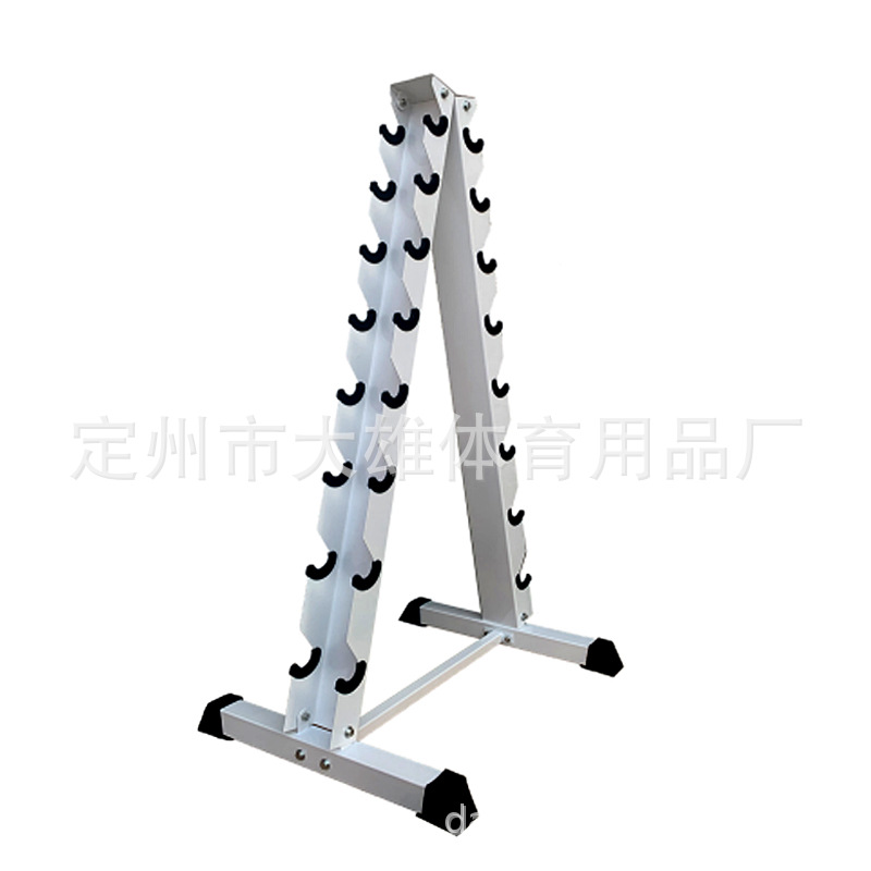 Mancuerna rack espesado tubo de acero Barbell rack hogar comercial equipo de fitness de doble capa hervidor campana rack mancuerna en forma de rack