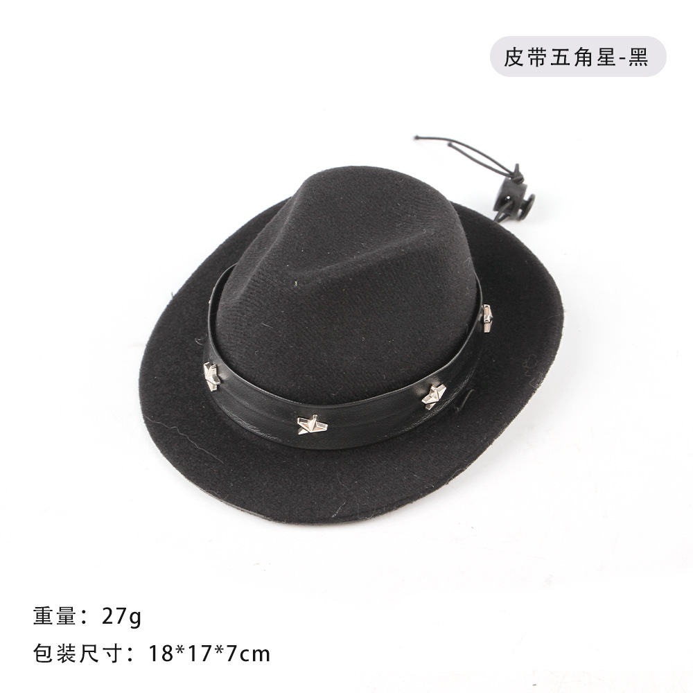 B45122 Cinturón de estrella de cinco puntas negro