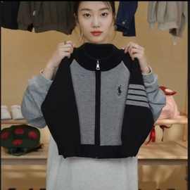 儿童新款针织开衫男女童外套毛衣春秋2025韩版宝宝拉链针织衫现货