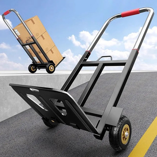 Folding trolley climbing stairs truck heavy weight hand-pulled trailer buying food upstairs pull goods portable trolley wholesale