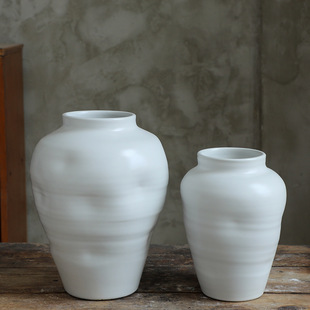 Ceramic Vase decoration modern simple white creative soft decoration model room dining room living room wholesale ins style
