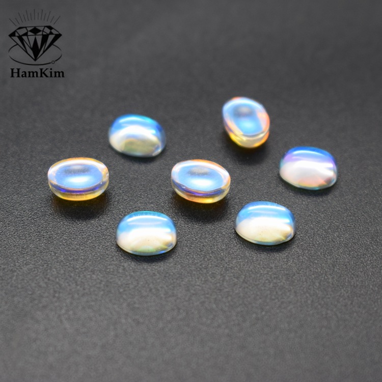 蛋形 AB彩玻璃石