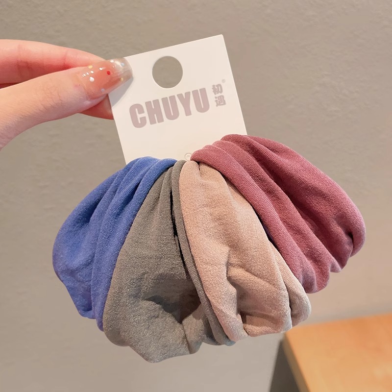 Cauda de caballo coreana de alta elasticidad máscara de color gruesa anillo de cabello de dopamina arco duradero no daña adornos para el cabello