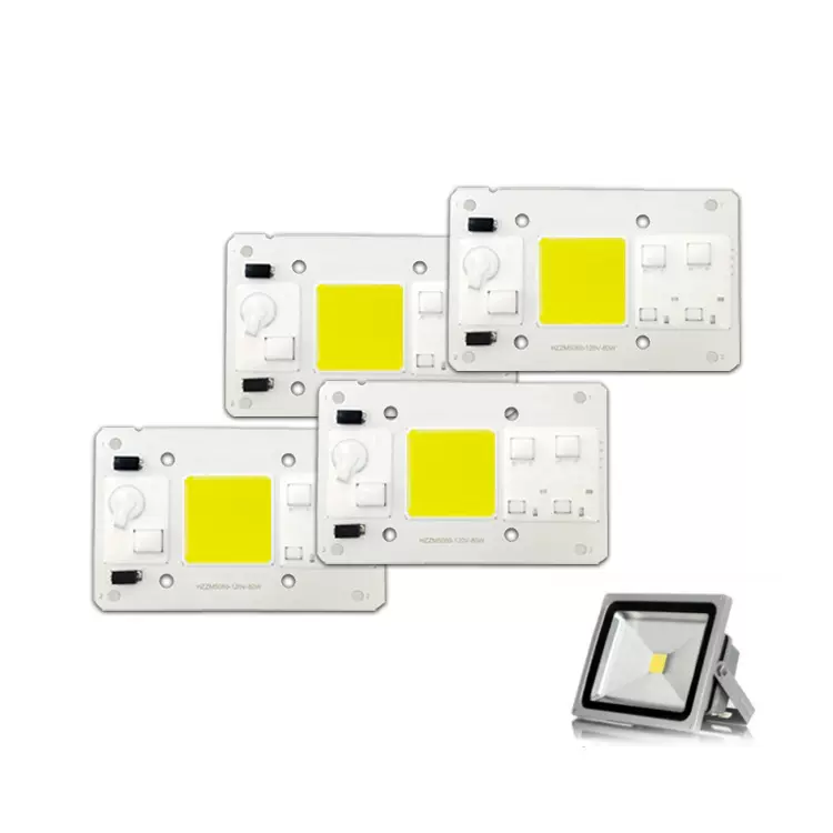 抗浪涌4000V 免驱动可DIY颜色/光谱/亮度 80W泛光灯聚光灯COB光源