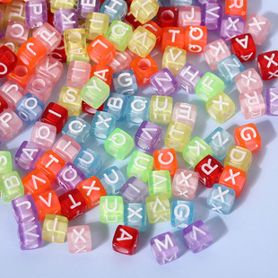 A-Z͸������6*6����ĸ��DIY�Ʒ�����ɫӢ�Ĵ��郺ͯ����ɢ��