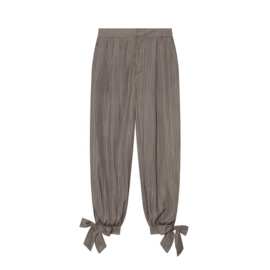 90647-新品欧美风女装蝴蝶结饰混纺灯笼休闲长裤女式