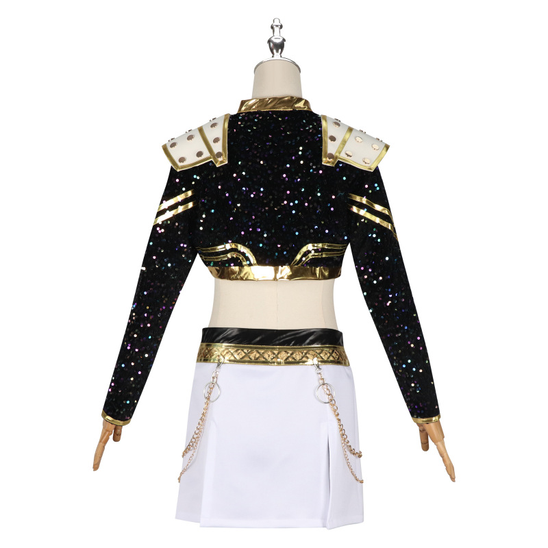 猎魔女团k-pop韩流黑金表演服cos鲁米佐依米拉电影同款演出服服装|undefined