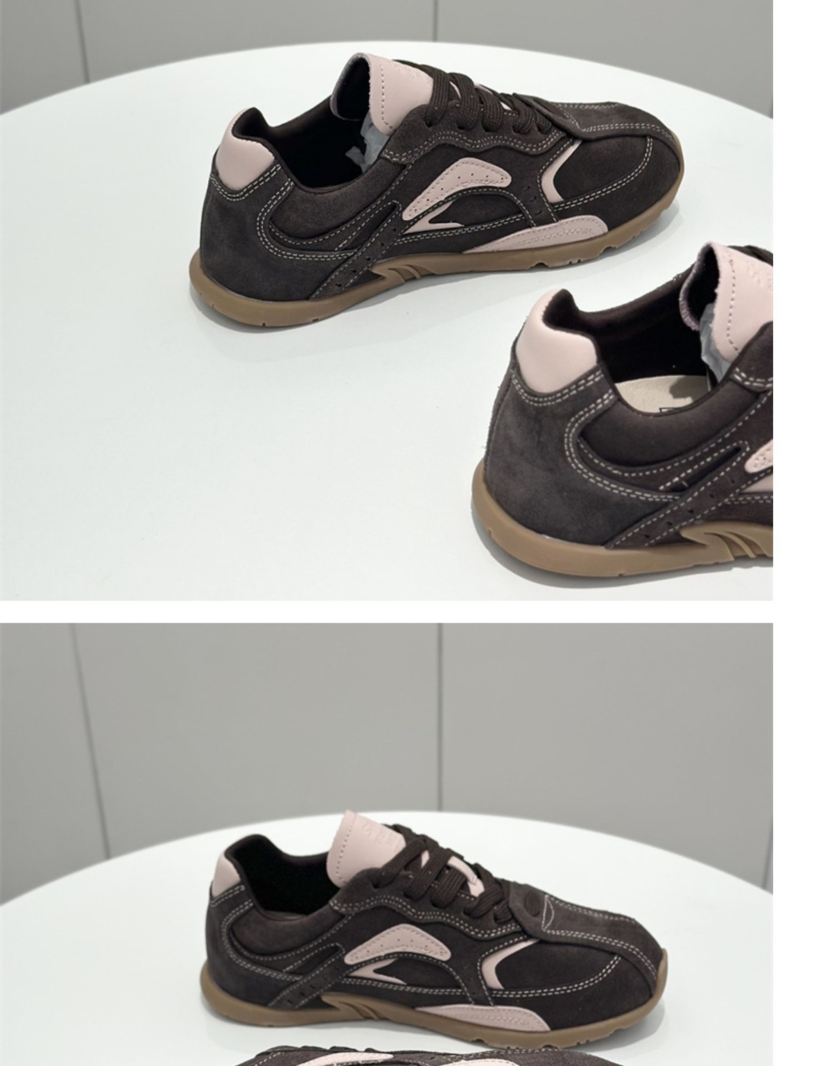 Shougu Forrest Gump Femmes 2024 Automne Nouveau Cuir Polyvalent Respirant Formation Plate Simple Chaussures À La Mode_voghion.com