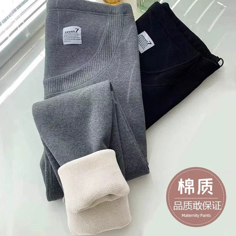 Maternity Pants with Fleece Lining, Thickened for Support, Won'T Flatten the Belly, Suitable for Petite Pregnant Women, Autumn Wear, Plus Size, for Curvy Women, Leggings Maternity Pants with Fleece Lining, Thickened for Support, Won'T Flatten the Belly, Suitable for Petite Pregnant Women, Autumn Wear, Plus Size, for Curvy Women, Leggings