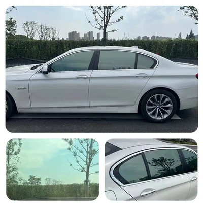 Pre-cut self-adhesive car film for heat insulation and sun protection, high privacy, explosion-proof, sun-resistant car window glass film (Automotive Film) - all-side-windows-plus-rear-window-note-the-model-and-year-metallic-insulation-reflective-green