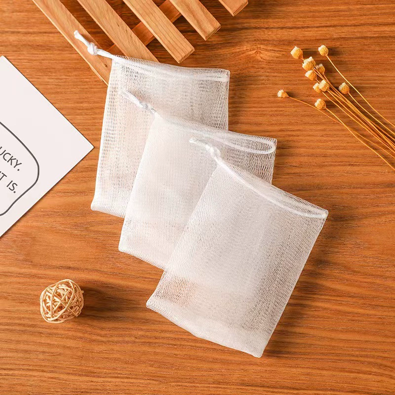 Двухслойная пенящаяся сетка для умывания пенящаяся сетка для мыла ручной работы мыло пенящаяся сетка пузырьковая сетка 9*12