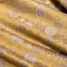 繁花新中式中国风复古风汉服装布料面料金线锦缎提花色织仿宋锦