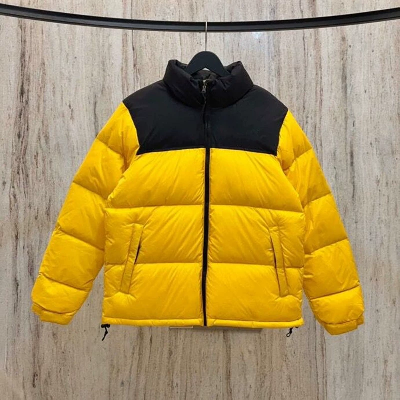 Американская версия TNF1996 Beijiamian классическая пуховая куртка для мужчин и женщин, ярко-оранжевая и белая утка пух 90 пух 700 вышивка