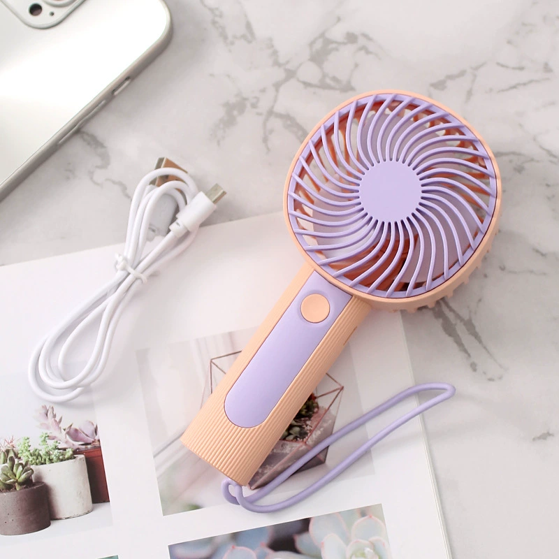 Cartoon small handheld travel table air fan, new collection