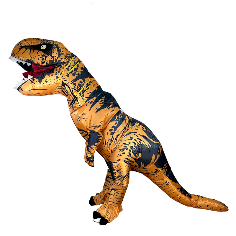 Amazon burst impresión inflable dinosaurio multicolor Halloween soplando Tyrannosaurus Rex traje de muñeca traje