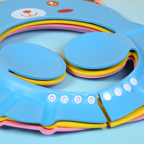 New children's shampoo cap, baby's increased adjustment ear protection shampoo cap, infant and toddler cartoon shower cap, high elastic shower cap