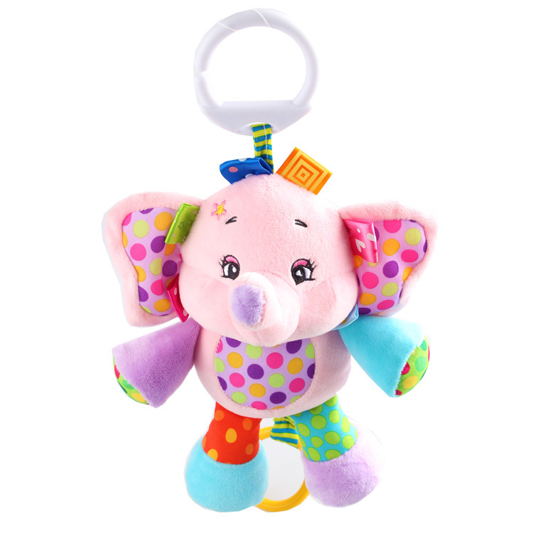 Sozzy bebé música Bell muñeca bebé coche cama colgante felpa 0-3 años educación temprana calmante juguete
