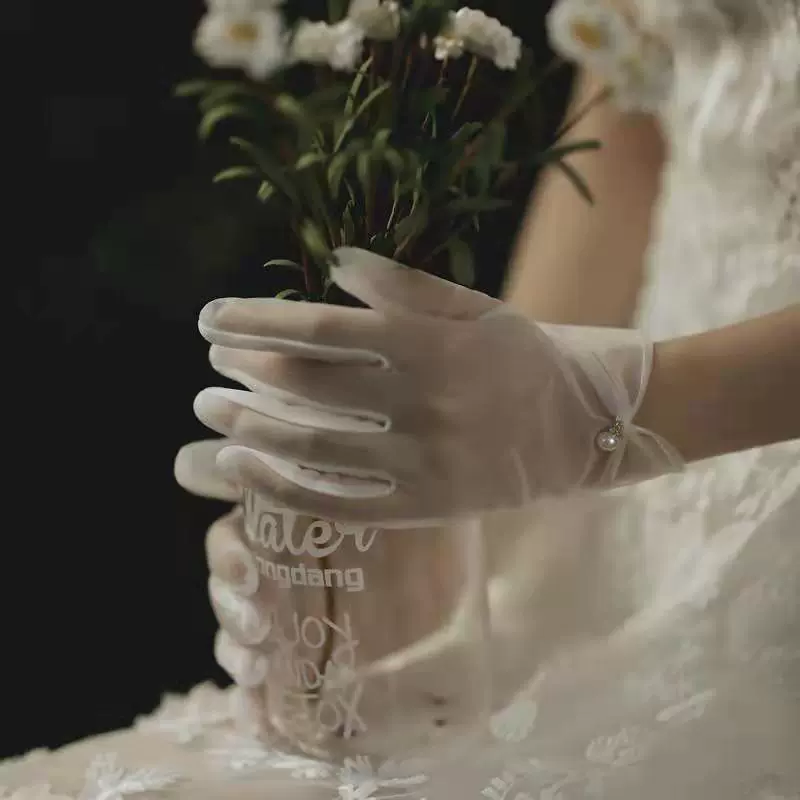 Перчатки, свадебное платье, стиль Lolita