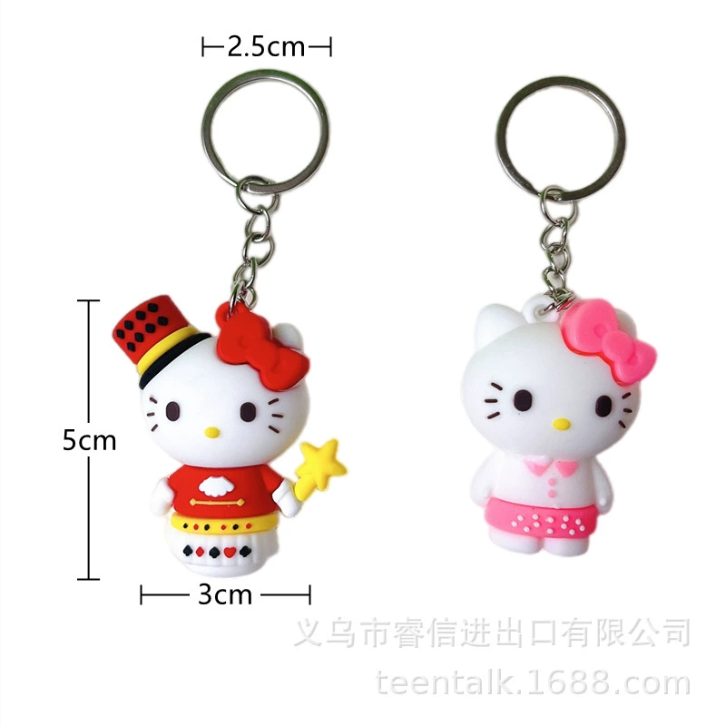 Hello kitty, карикатурный креатив ключодержа, подвеска, кот, подарок на день рождения