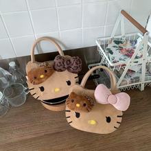 Hellokitty卡通手提斜跨包包女甜美新款凯蒂猫时尚百搭少女单肩包