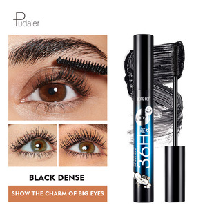 Cross-border Hengfei Hengfei 36H Mascara Waterproof, Sweat-proof and No Sainting 4D Long Thick Curly Mascara
