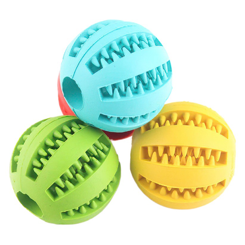 Juguete para mascotas atascado comida solo aliviando tapada Bola de perro molar goma elástica bola sólida perro juguete Bola de comida