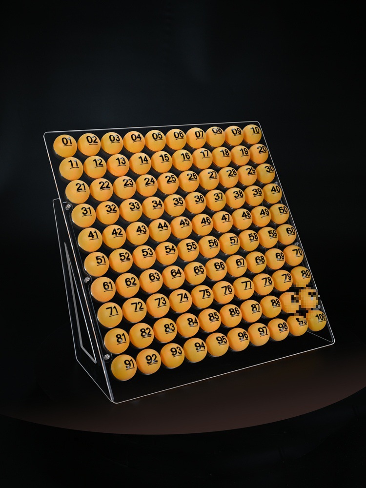 Lottery Ball Rack, Lottery Machine Ball Box, Acrylic Display Ball Rack, Bidding Transparent Table Tennis Ball Rack