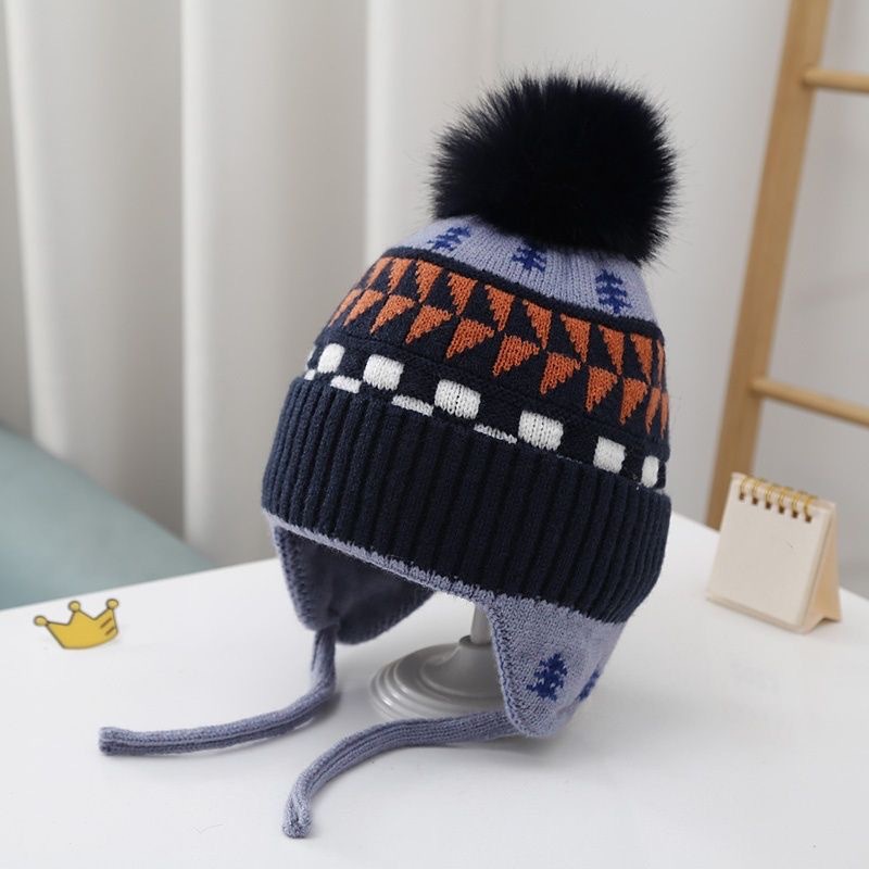 Small Tree Ear Protection [Navy and Blue]