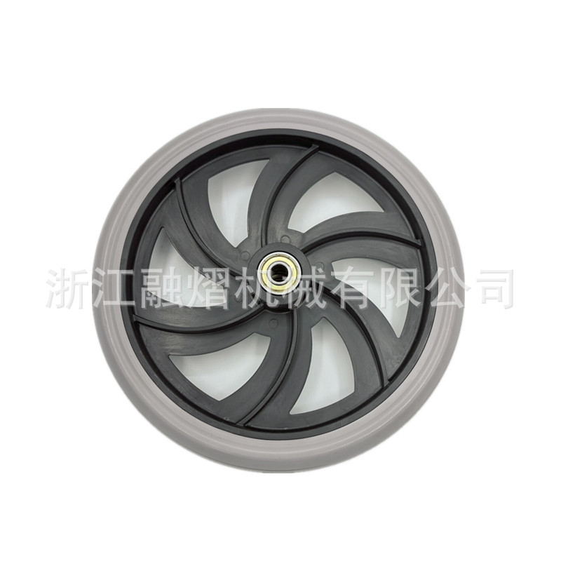 7.5 inch 190mm walker front wheel can be equipped with wheel fork hot wheel silent wheel PVC small wheel