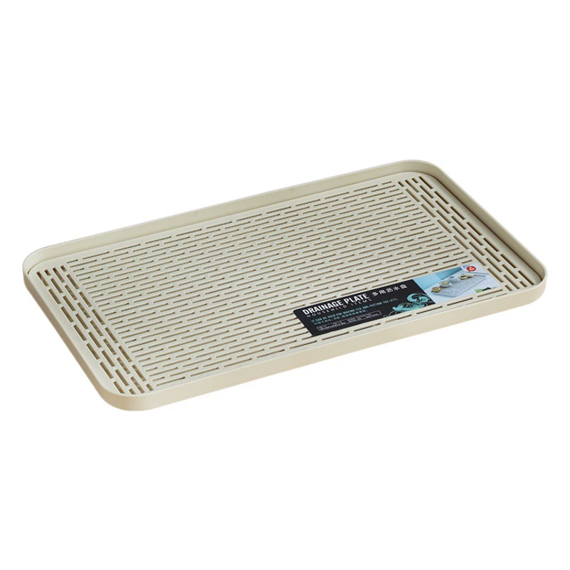 Двухслойная сливная тарелка Пластиковый держатель для слива Гостиная Кухонная чашка Чайный поднос Бытовая тарелка для фруктов и овощей