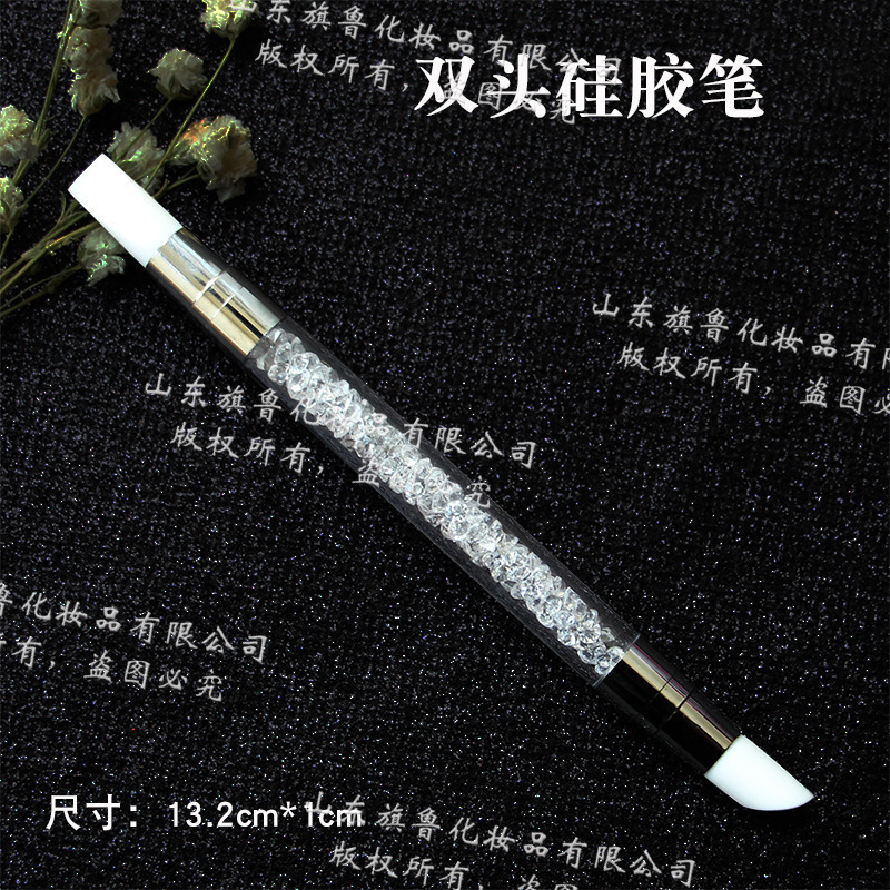 Pluma para decoración de uñas, aplicador de diamantes de imitación pequeños, bolígrafo adhesivo, crayón adhesivo, bolígrafo de diamantes de imitación adhesivo, herramienta de punteado fuerte, herramienta de succión de diamantes de imitación.