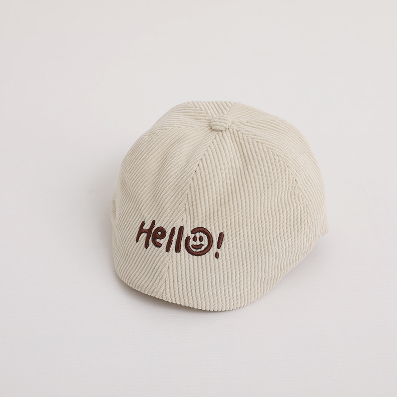 Sombreros infantiles primavera y otoño casuales versátiles boinas bebés retro sombrero de avance para niños sombreros de sombra de la tendencia