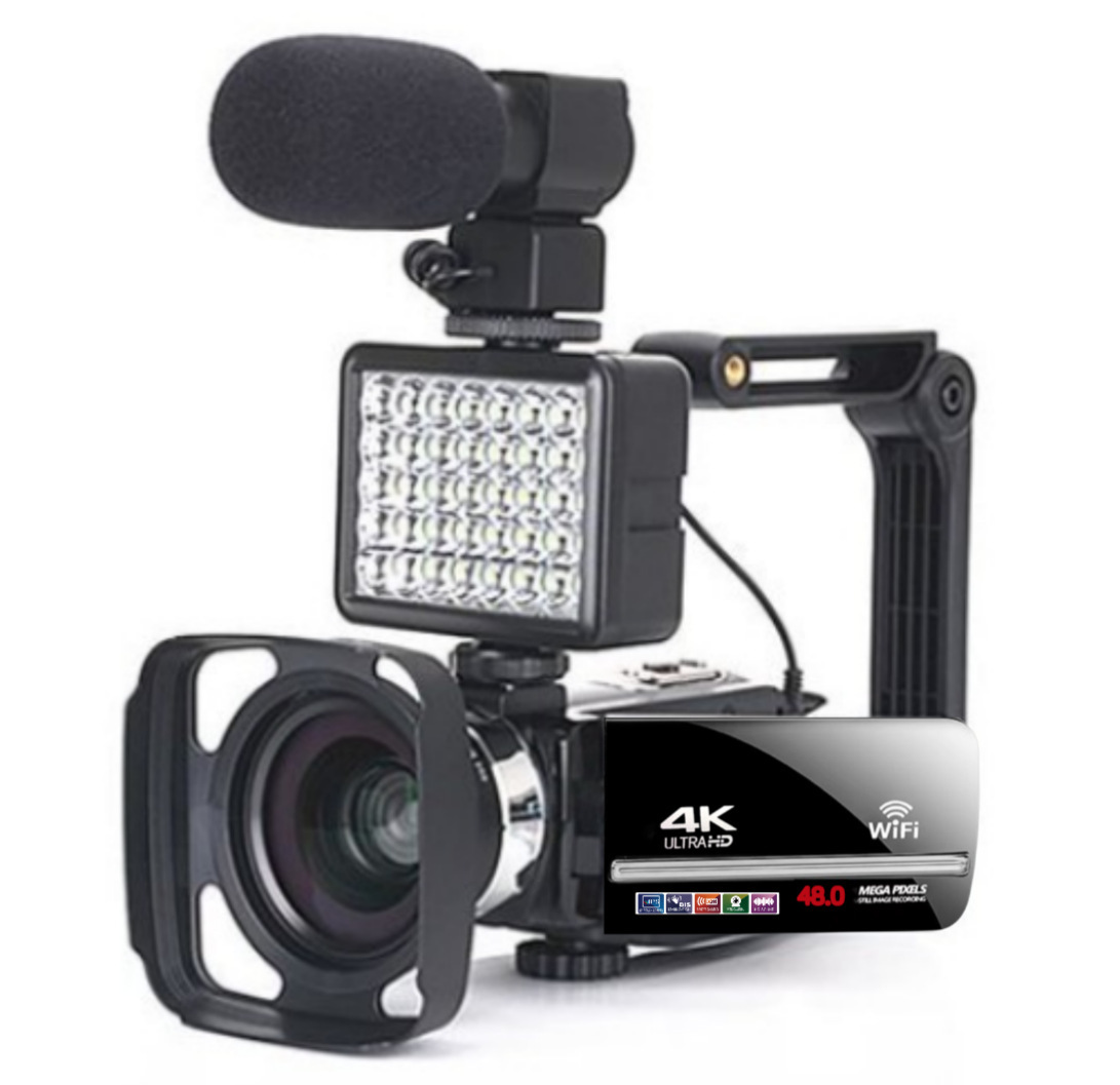 Cross-border 3inch Screen Hd 4K Short Video Camera 48MP with Microphone Touch Screen 4KWifi Digital Zoom