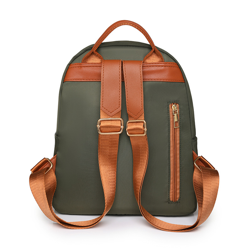 Bolsos para mujer 2023 nueva mochila de nylon para mujer coreana moda contraste color al aire libre mochila de viaje ligera al por mayor