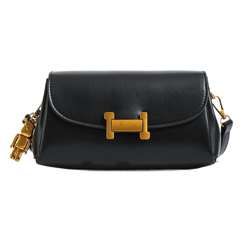 Cross-Border Trendy Small Bag for Women 2025 Spring New Style Simple and Versatile Small Square Bag Retro Style Commuter Crossbody Bag