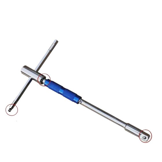 Labor-saving T-shaped socket wrench T-shaped interchangeable head multifunctional combination suit large fly socket wrench