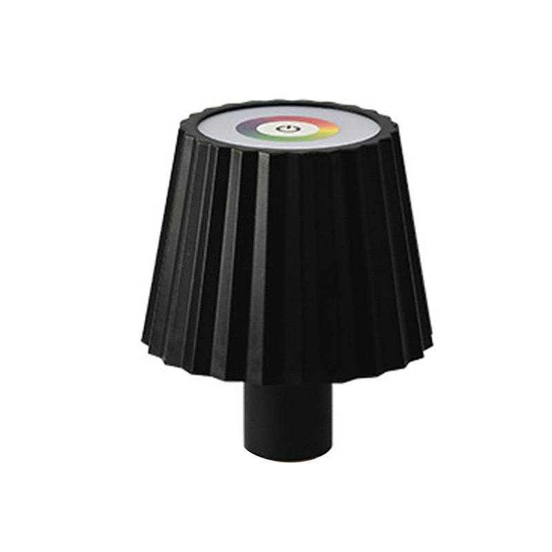 Lámpara de mesa de botella de vino led transfronteriza barra de limpieza RGB decoración de mesa de restaurante con incrustaciones luz de noche luz de barra de vino puntiaguda