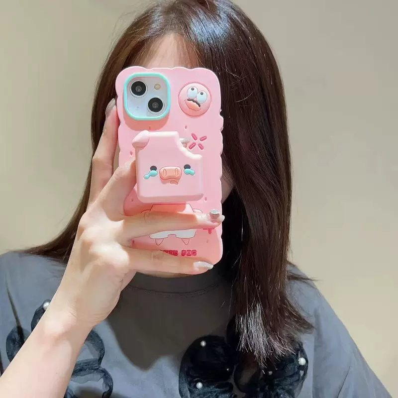 Яблоко, мультяшная милый трубок, совместимый iPhone 12, iPhone13 Pro, чехол для телефона, iphone, 13