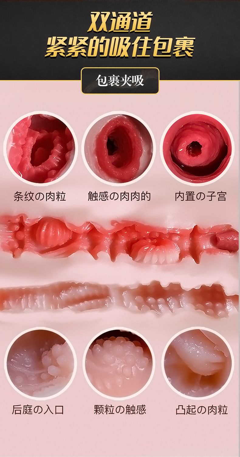 Men’s Half-Body Masturbator with Realistic Big Butt, TPE Inverted Mold, Manual Use — detail image 5