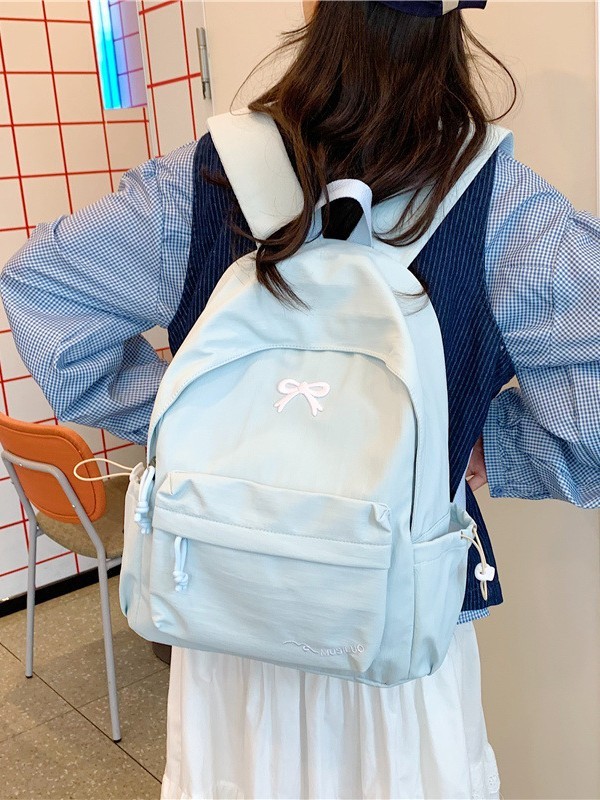 新款书包女初高中学生ins小众简约百搭双肩包小学生可爱少女背包|undefined